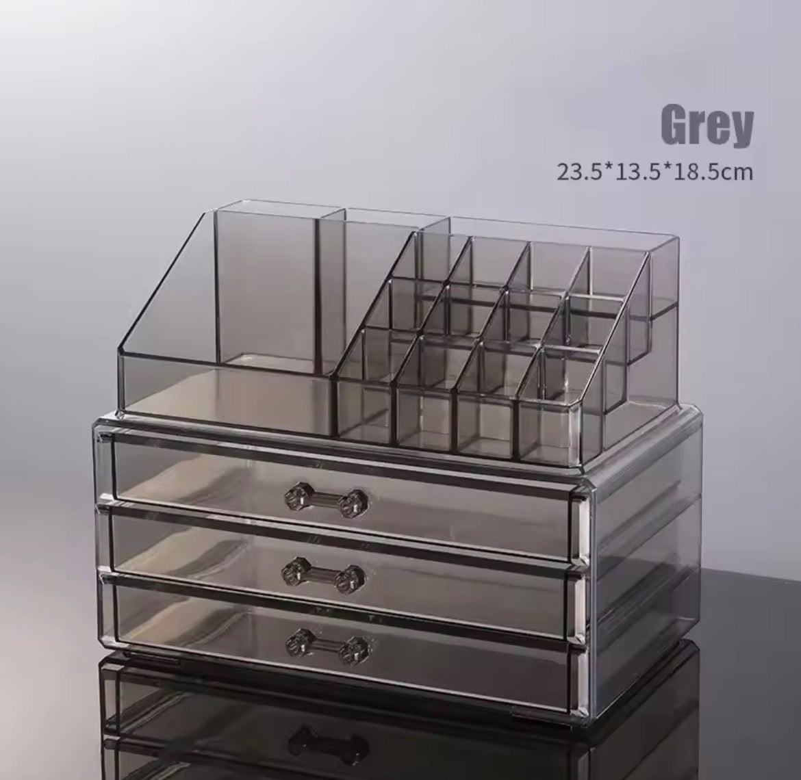 Acrylic Makeup Organizer Grey 1